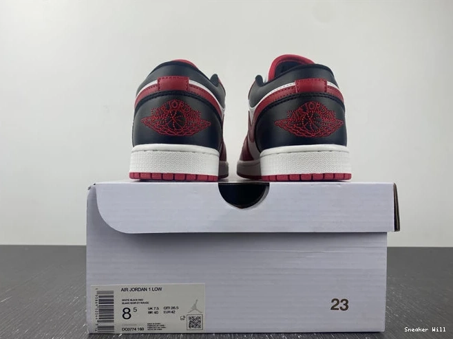 Black Reverse Jordan Toe 1 682 UrbanStyle DC0774- Low 651 0608